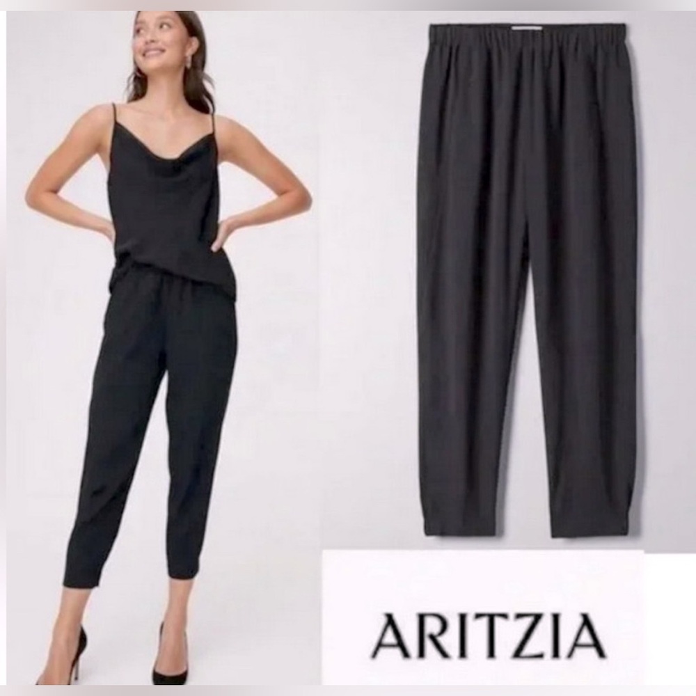 NWT Aritzia Babaton Dexter Women’s Dark Gray Crepe Ankle Pants, Size S